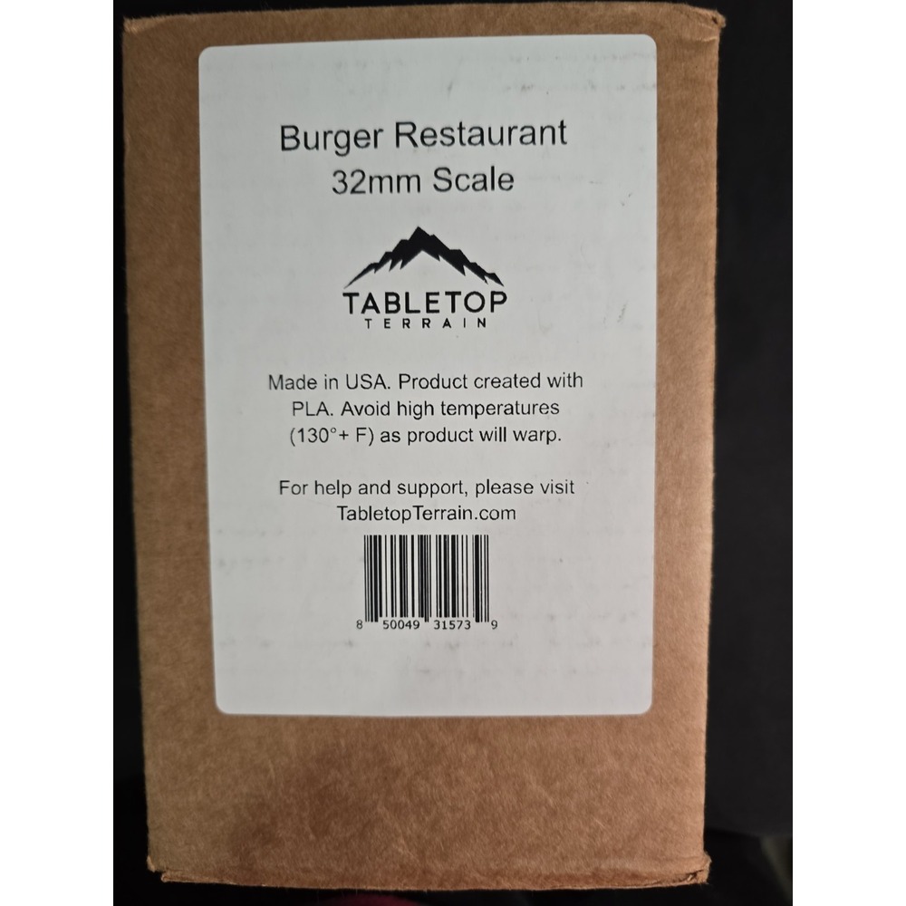 Burger‎ Restaurant - Tabletop Terrain MCP Brand New